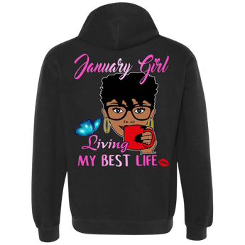 January Girl Living My Best Life Black Girl